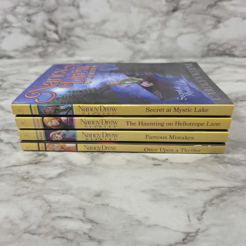 Nancy Drew Diaries Lot of 4 Paperback Books Mystery Lot EUC - Picture 4 of 7